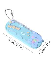 1pc Foldable Travel Comb And Mirror Set