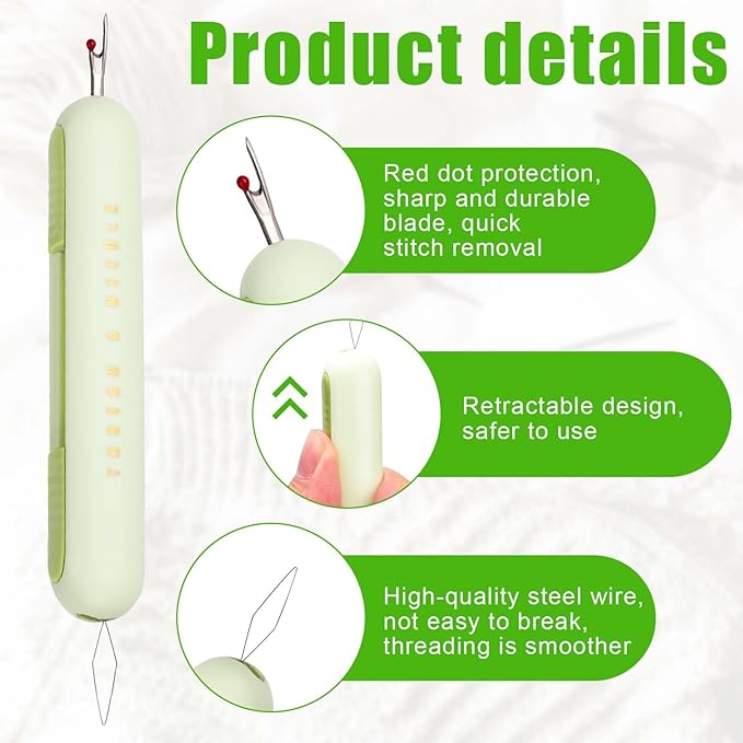 2 In 1 Needle Threader Seam Ripper