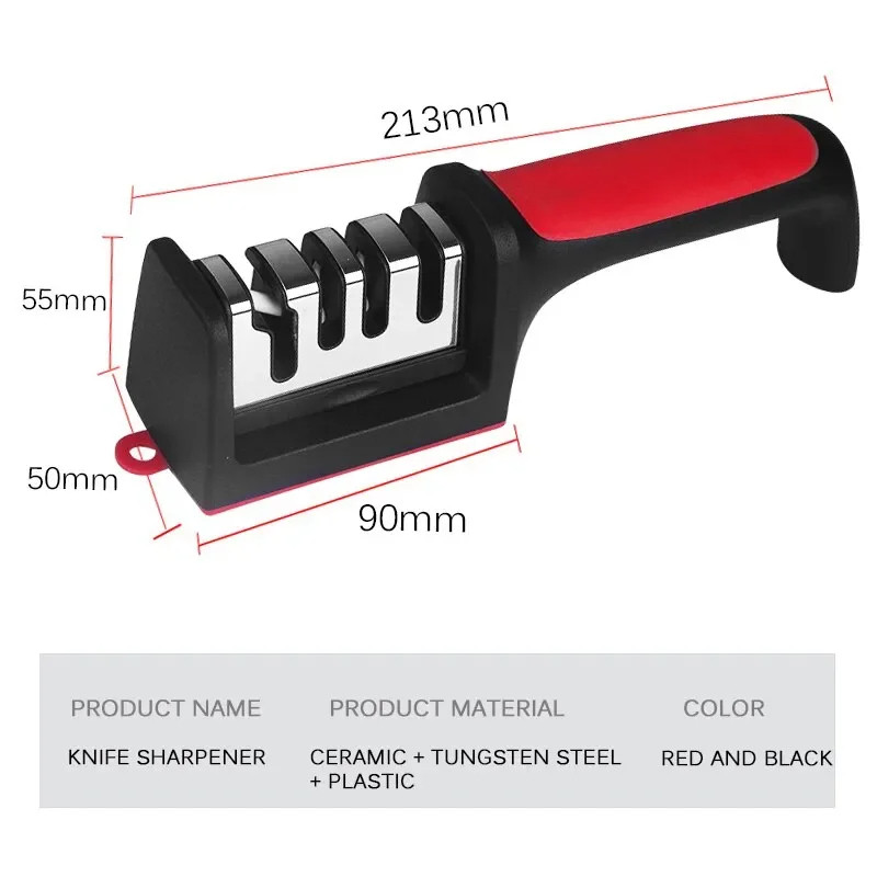 3 Stage Knife Sharpener - Professional Kitchen Knife Sharpener