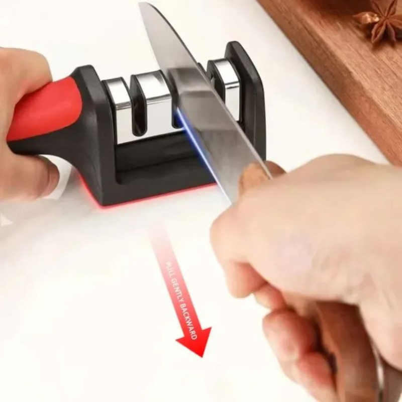 3 Stage Knife Sharpener - Professional Kitchen Knife Sharpener
