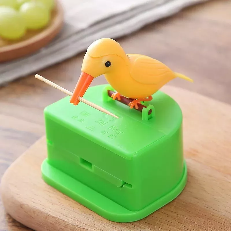 Bird Shape Toothpick Holder Box With Toothpicks for Home Kitchen Party Hotel Restaurant