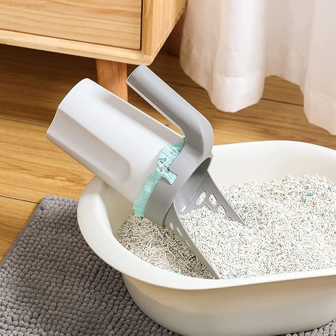 Cat Litter Scooper with Trash Container