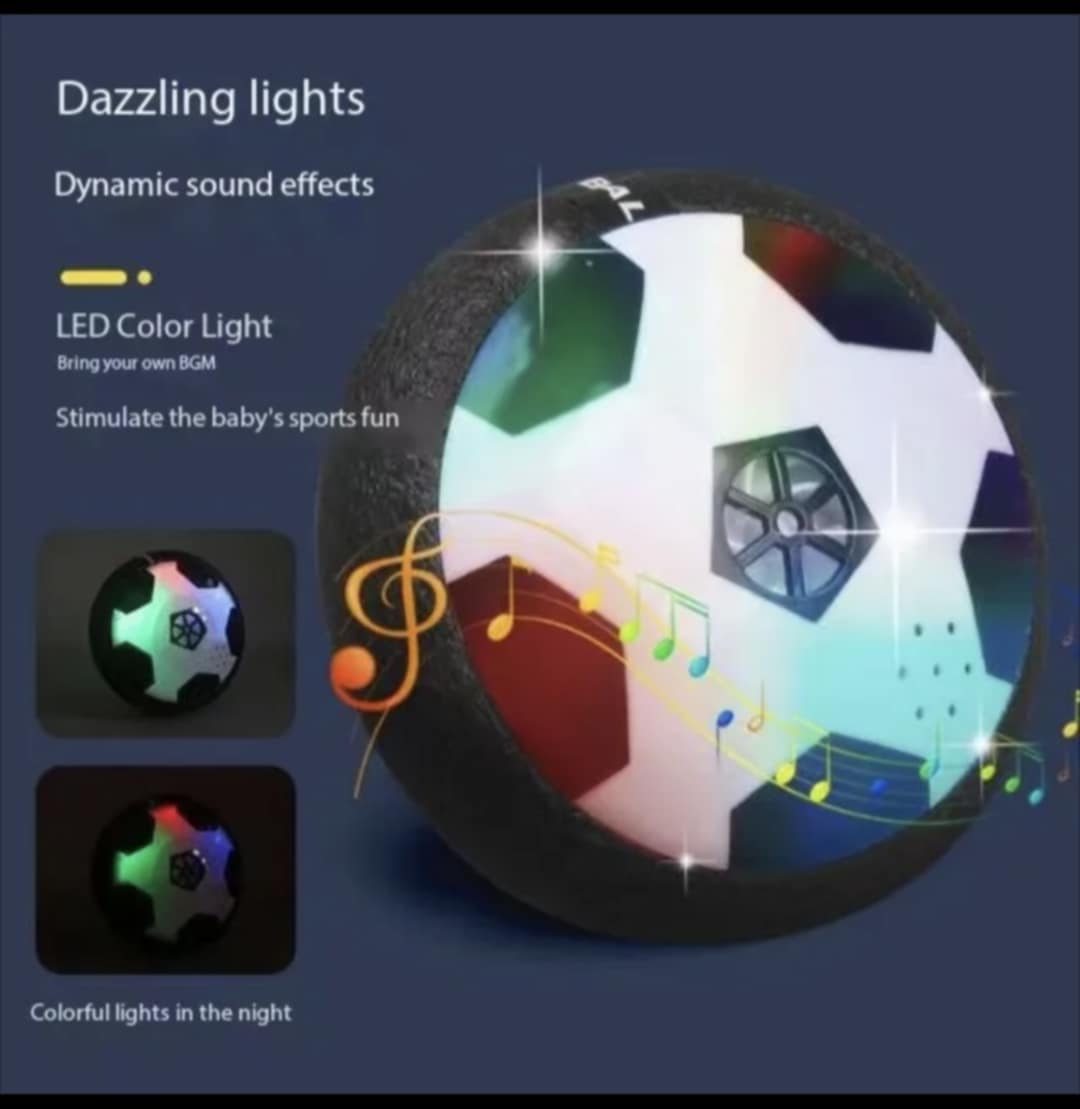 Hover Football - Soccer Disc Indoor Ball Toy with Lights & Music