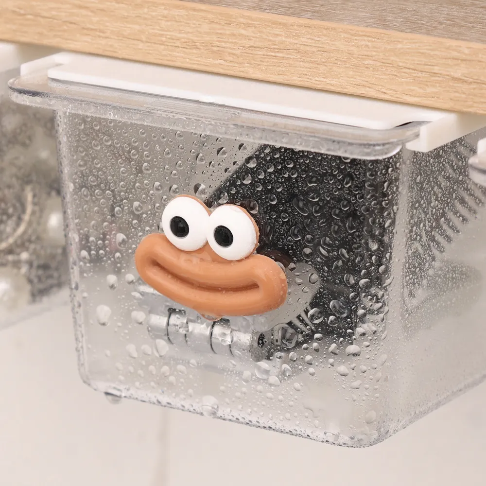 Under Cabinet Clear Plastic Drawer Organizer with Smooth Gliding Rails (3 piece)