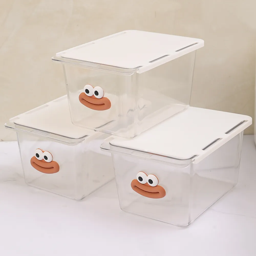 Under Cabinet Clear Plastic Drawer Organizer with Smooth Gliding Rails (3 piece)